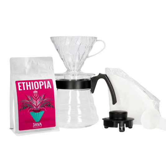 HARIO zestaw V60 Craft Coffee Maker + Etiopia Chire 250g