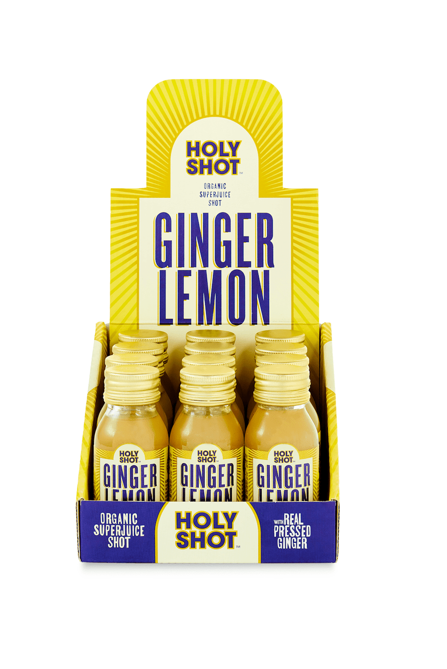 HOLY SHOT Ginger & Lemon BIO* 12szt/60ml