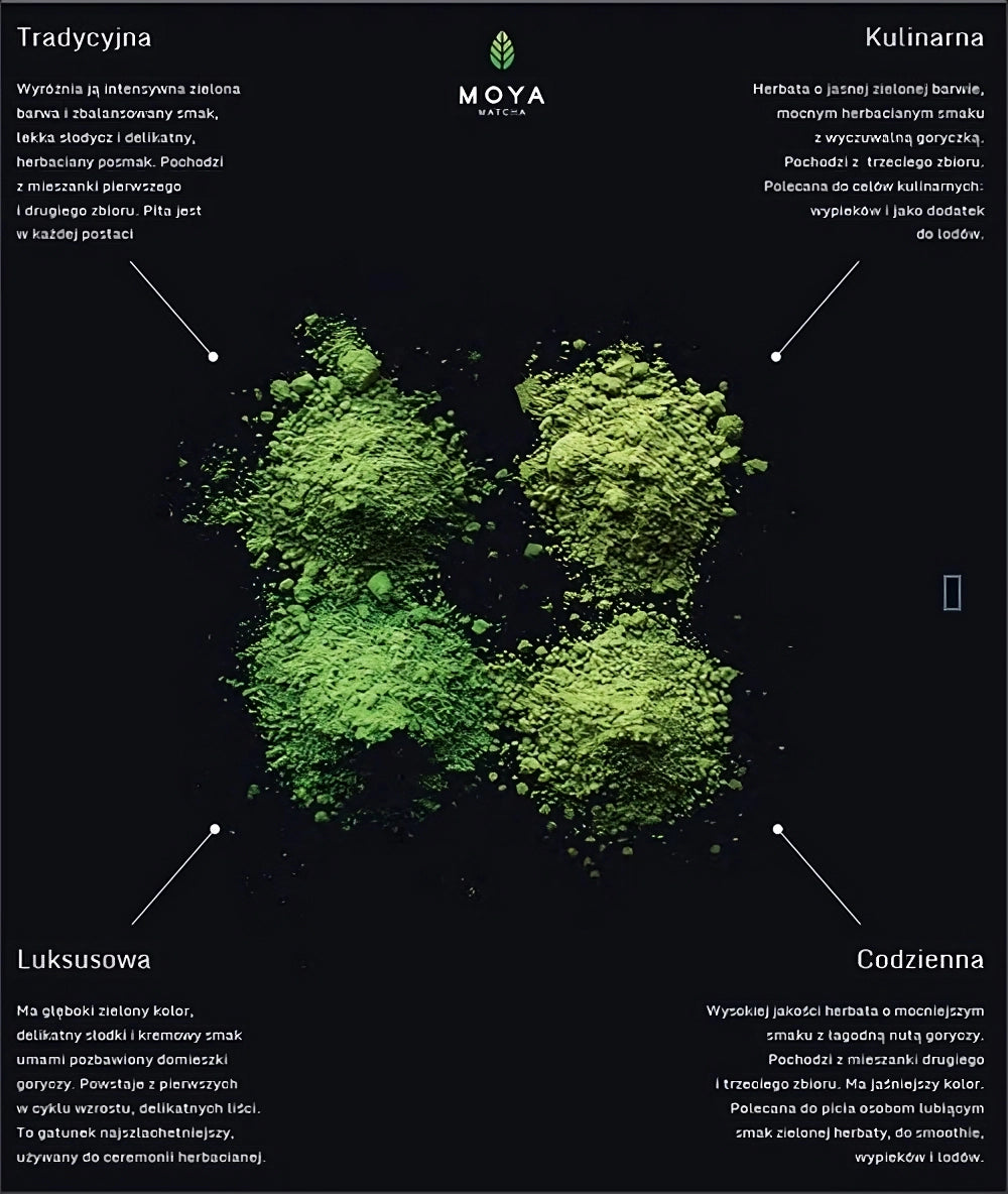 Moya Matcha Tradycyjna organiczna japońska herbata 250g
