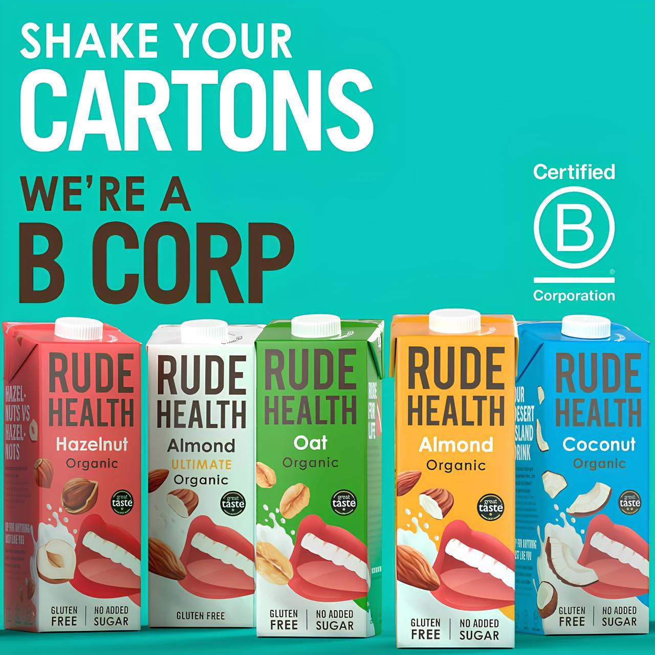 Rude Health Napój Roślinny Orzech Laskowy Organic 6 x 1L