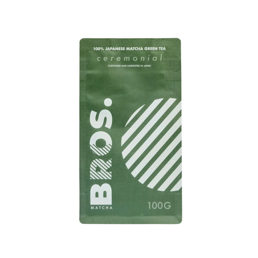 BROS Ceremonial Matcha 100 g – ceremonialna japońska matcha green tea premium w proszku do tradycyjnego parzenia i matcha latte