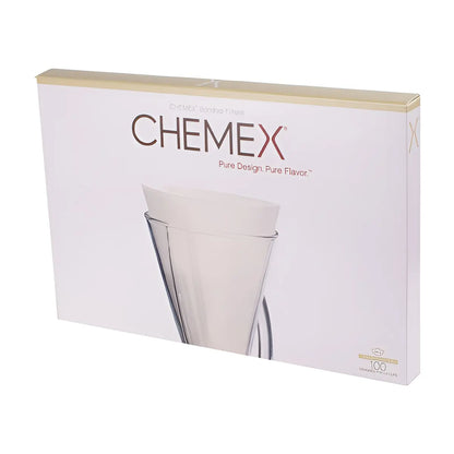 opakowanie filtrów papierowych Chemex 3 filiżanki na białym tle 