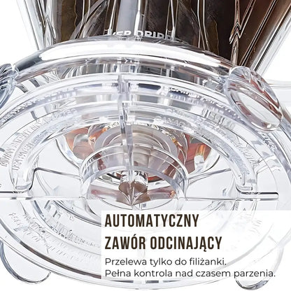 Automatyczny zawór odcinający w zaparzaczu Clever Dripper – pełna kontrola nad czasem parzenia kawy
