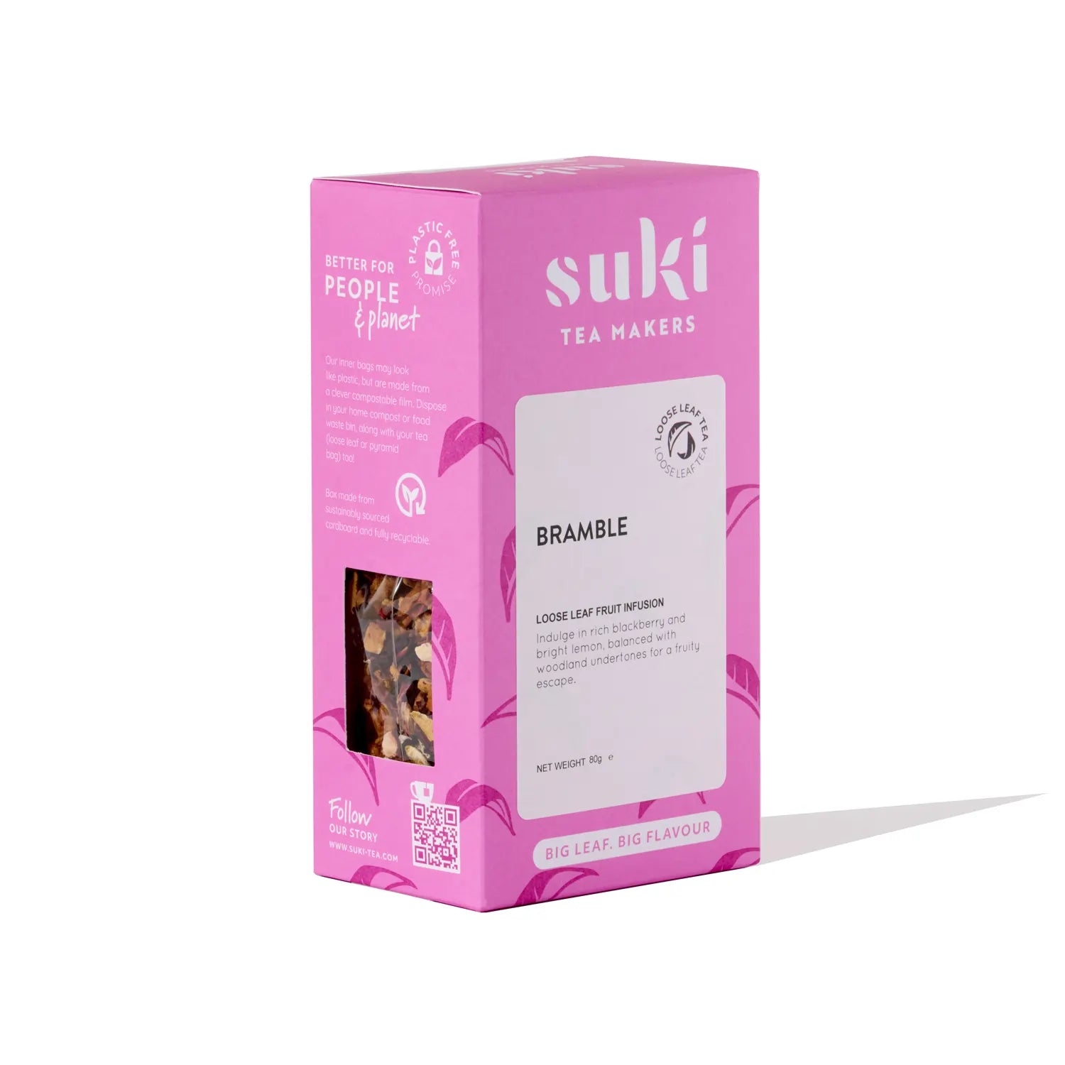 Herbata owocowa Bramble SUKI Tea 80 g – sypana mieszanka jeżyn, cytryny i owoców leśnych