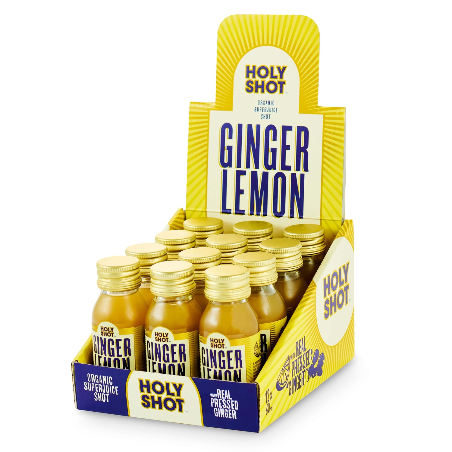 12x60ml HOLY SHOT z imbiru i cytryny [ORGANIC]