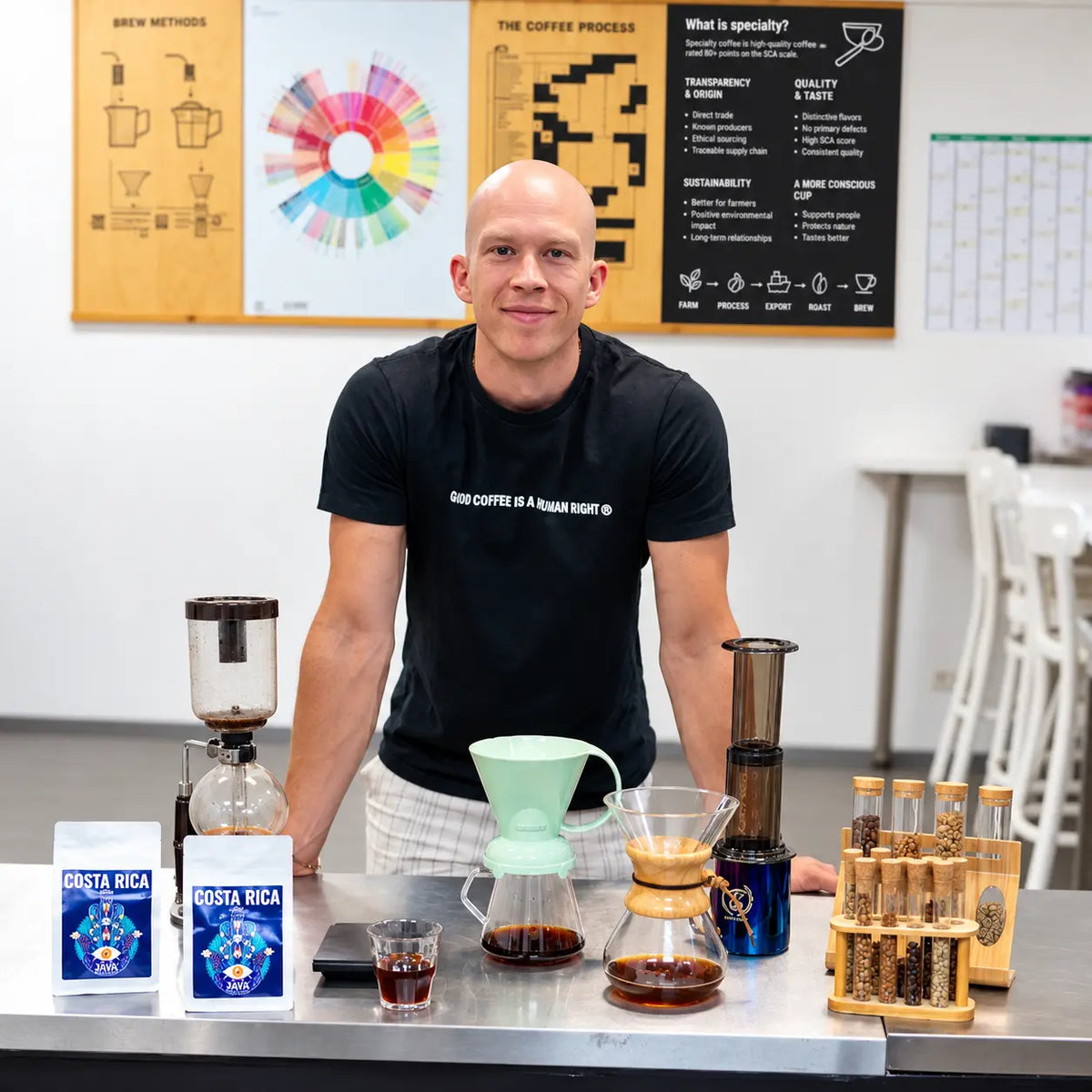Szkolenie z metod parzenia kawy w JAVA Coffee Training Center w Warszawie