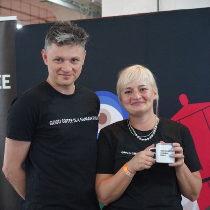 T-shirt JAVA GOOD COFFEE IS A HUMAN RIGHT unisex