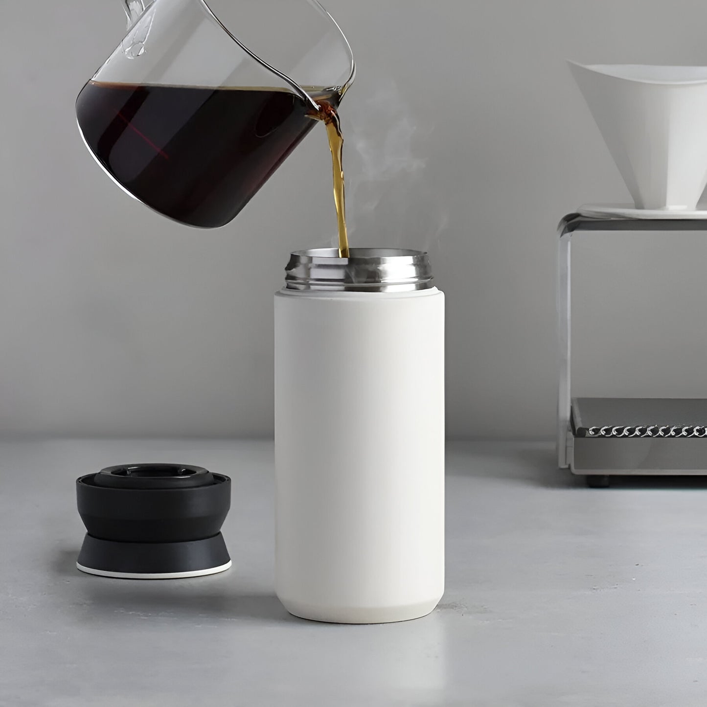 Kubek termiczny Kinto travel Tumbler biały