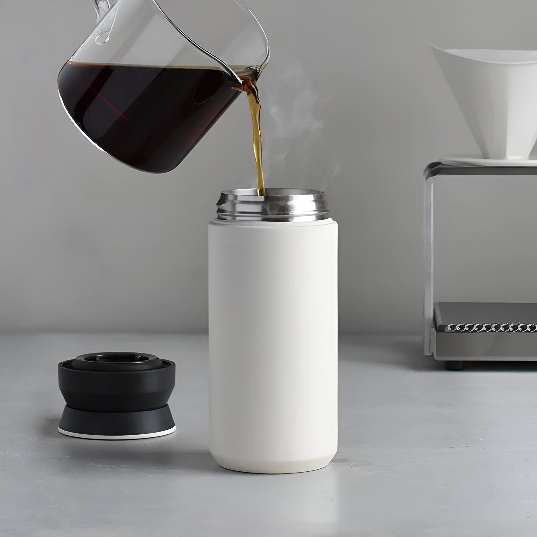 Kubek termiczny Kinto travel Tumbler biały
