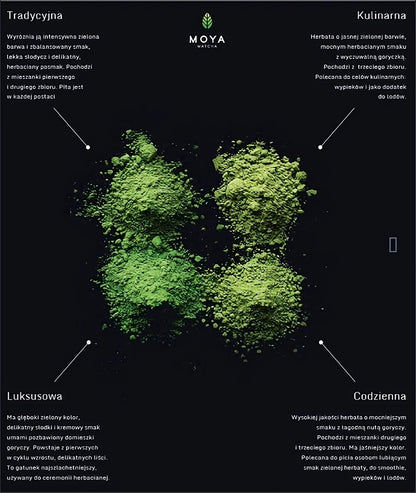 Moya Matcha Codzienna organiczna japońska herbata 30g