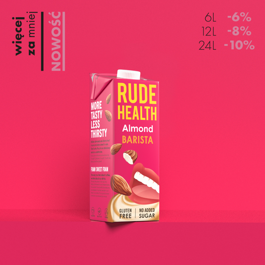 RUDE HEALTH Barista almond (migdał) promocja