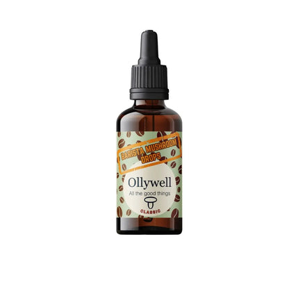 Ollywell Barista Mushroom Drops Classic – ekstrakt grzybowy w kroplach do kawy