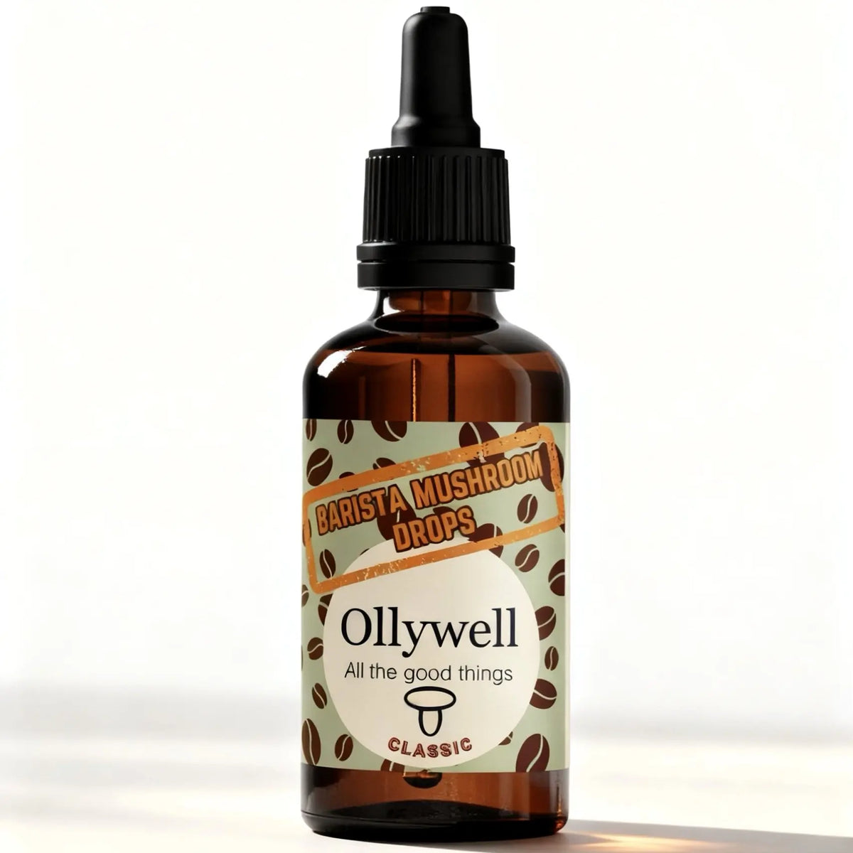 Ollywell Barista Mushroom Drops Classic – grzybowe krople do kawy