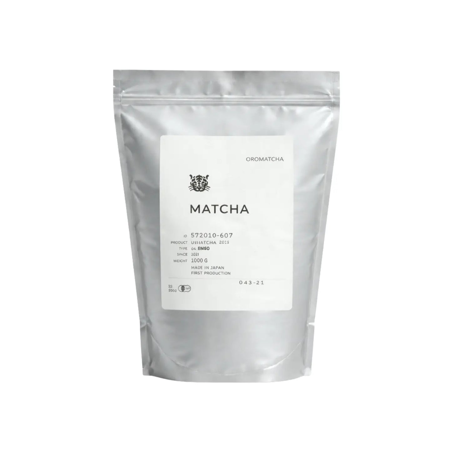 Oromatcha 04 Enso matcha 1000 g – japońska matcha premium, opakowanie 1 kg, packshot na białym tle