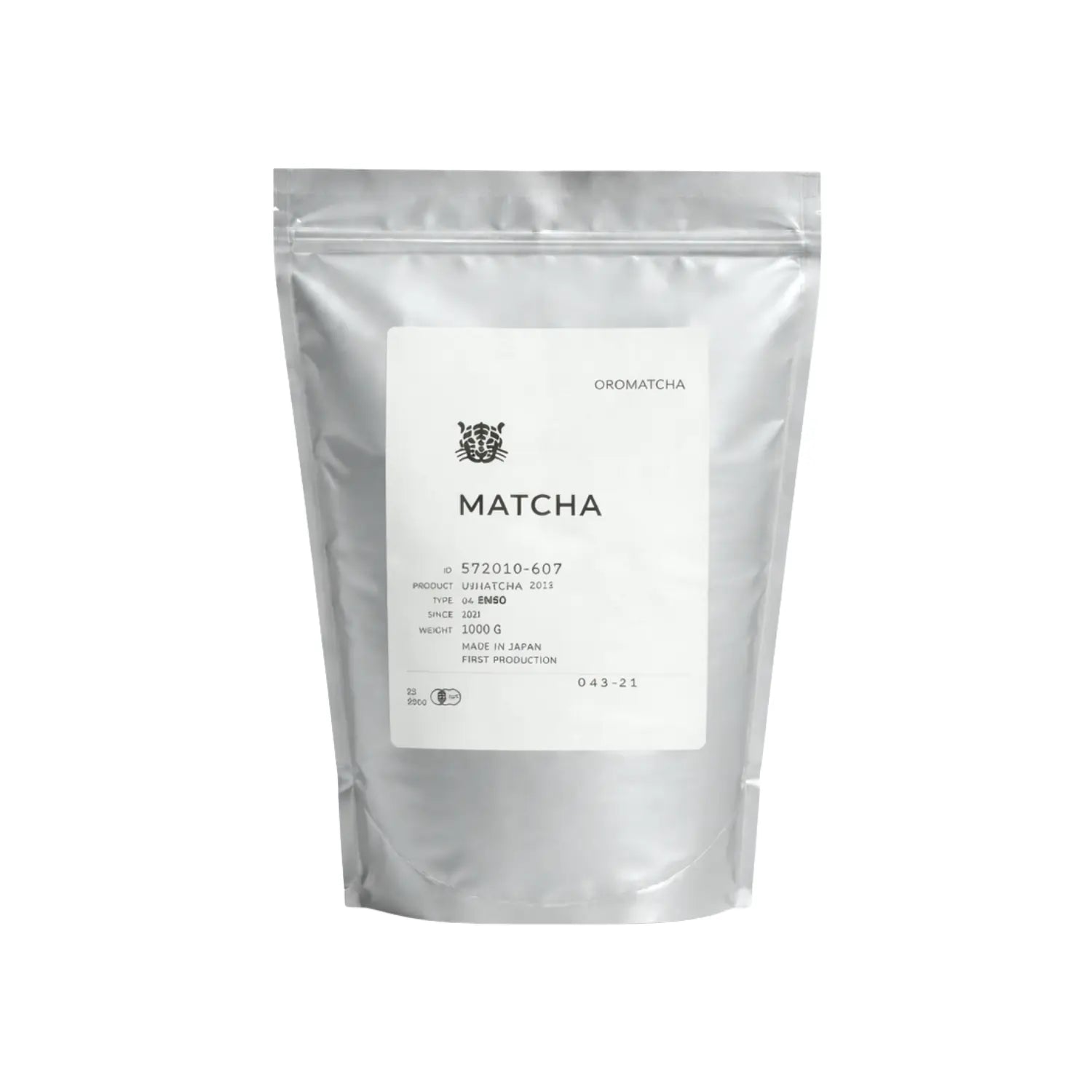 Oromatcha 04 Enso matcha 1000 g – japońska matcha premium, opakowanie 1 kg, packshot na białym tle