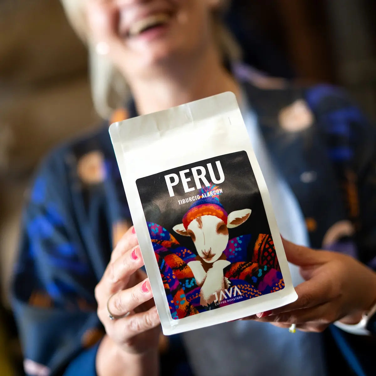 Peru Tiburcio Alarcon Geisha Inca – kawa specialty JAVA Coffee Roasters prezentowana w opakowaniu