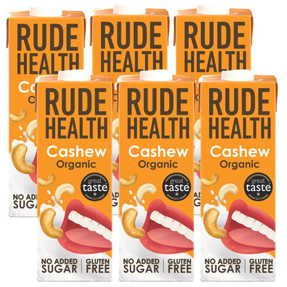 Zestaw 6x Rude Health Cashew Organic – napój z nerkowców BIO 6x1L, bez cukru i glutenu