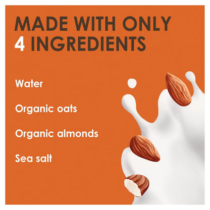 Rude Health Roasted Almond Organic – tylko 4 składniki: woda, organiczny owies, migdały, sól morska