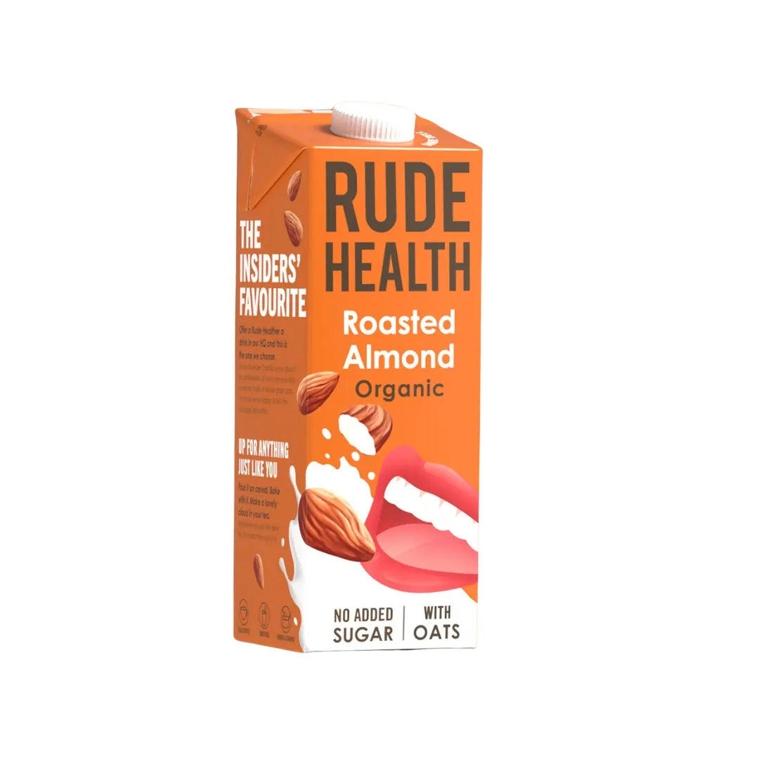 Rude Health Roasted Almond Organic – ekologiczny napój roślinny z migdałów i owsa bez dodatku cukru
