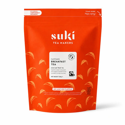 Suki Tea Breakfast Tea Fairtrade 500 g – liściasta czarna herbata z Afryki Wschodniej