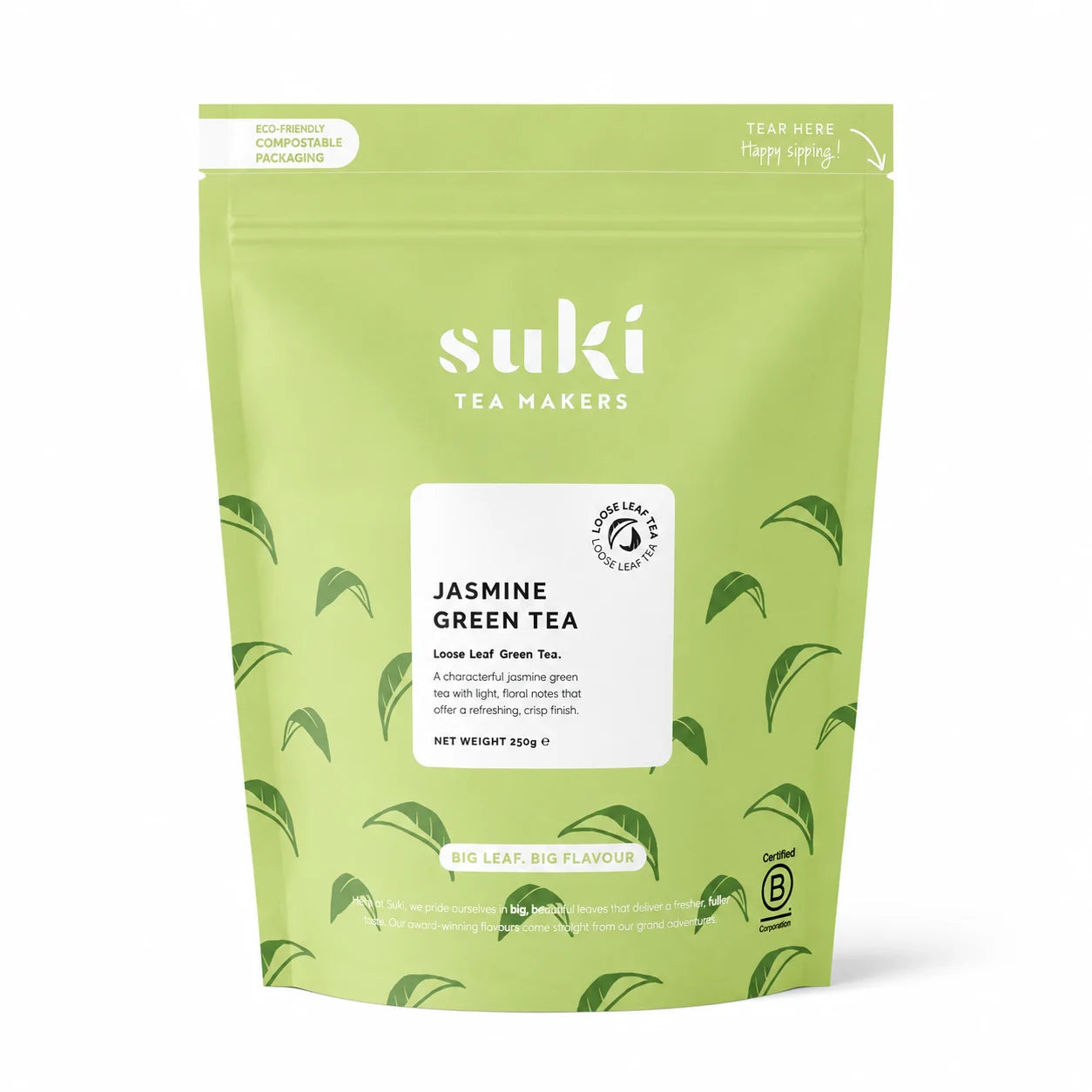 Suki Tea Jasmine Green Tea 250 g – liściasta zielona herbata jaśminowa