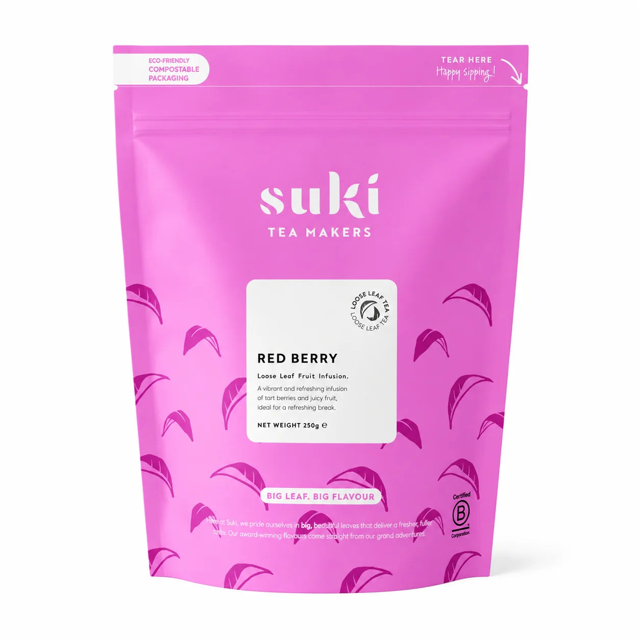 Suki Tea Red Berry 250 g – liściasta herbata owocowa z czerwonymi owocami
