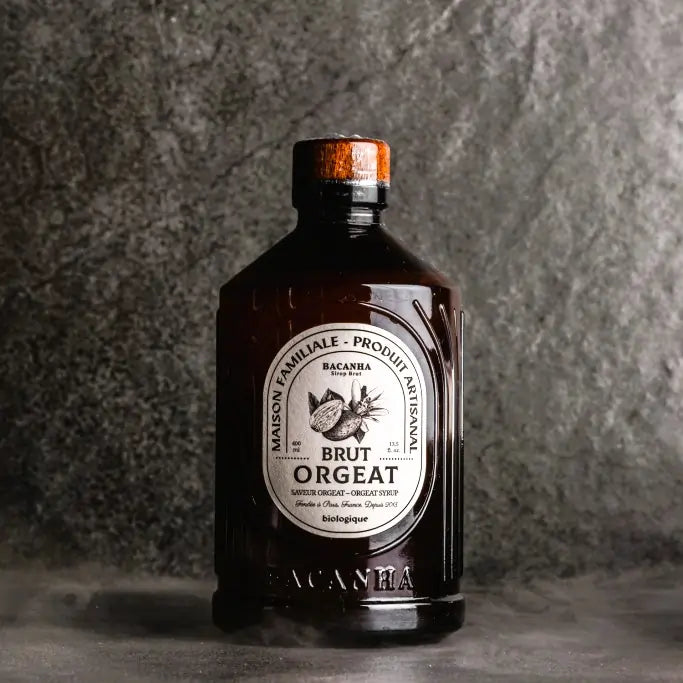 Syrop Bacanha Orgeat ORGANIC 400 ml – syrop migdałowy z nutą kwiatu pomarańczy do kawy, latte i drinków