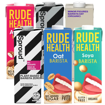 Barista SPROUD™ Plant-Based Drink Set | Rude Health | Minor Figures 6 x 1L