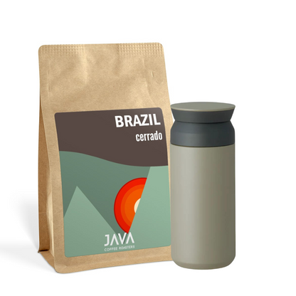 Kinto Travel Tumbler and Brazil Cerrado Coffee 003 Gift Set