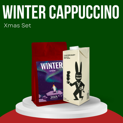 Winter Cappucino Xmas Set | Coffee and plant drink set 1L