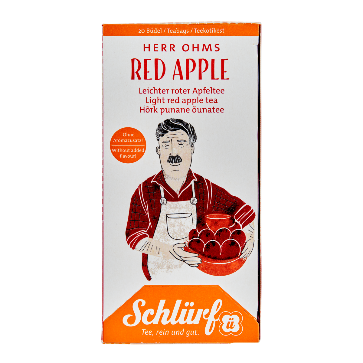 &lt;tc&gt;Herr Ohm&#39;s Red Apple fruit tea&lt;/tc&gt;